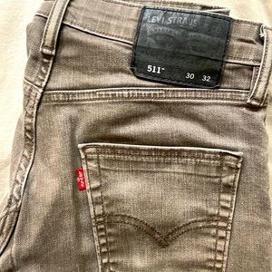 Skinny Fit Grey Washed Denim